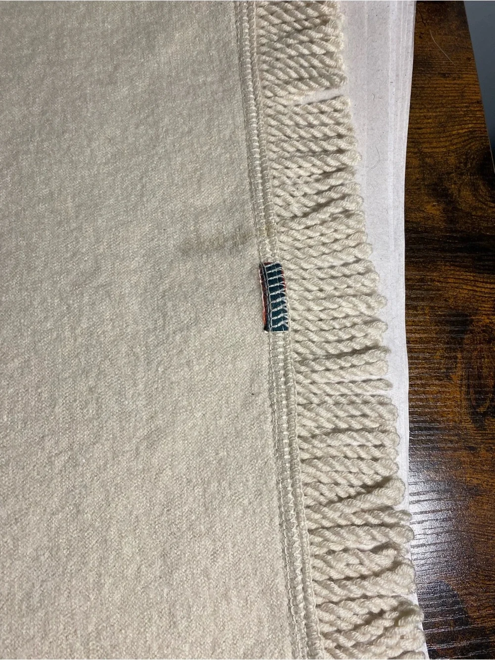 Geiger Beige Fringe Women’s Scarf Classic Neutral Style